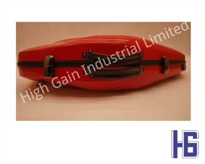 Estuche de fibra de carbono rojo para saxofón alto