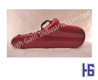 Protector de fibra de carbono rojo para saxofón tenor